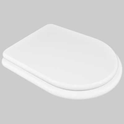 Copriwater Sedile WC MDF Poliesterato M154 Bianco Seba - 2