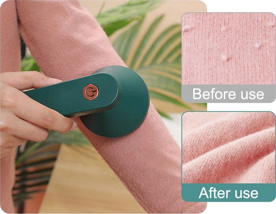 LEVAPELUCCHI ELETTRICO PORTATILE RICARICABILE USB PER VESTITI DIVANO COPERTA CALZE 15CM - 3