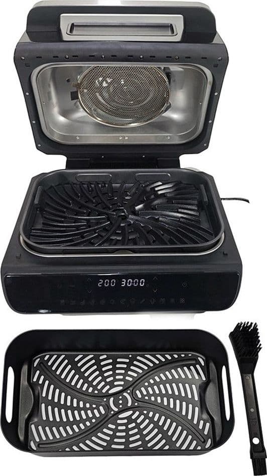 FRIGGITRICE AD ARIA MULTIFUNZIONE CON GRILL 3.8LT 1800W CESTELLO 4.5LT CON LUCE OBLÒ - 3