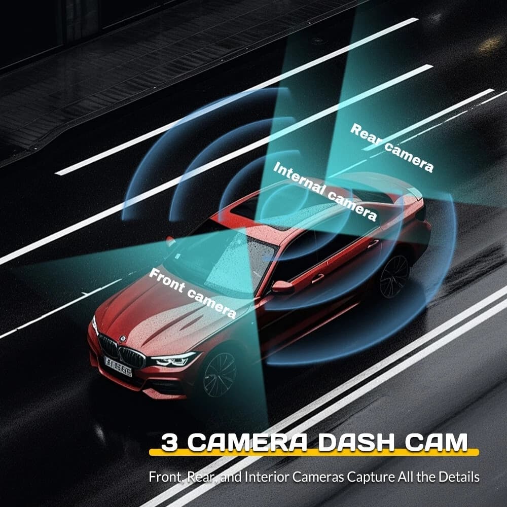 DASH CAM WIFI HD 1080P CAR DVR VIDEOREGISTRATORE G-SENSOR TELECAMERA ANTERIORE INTERNA - 15