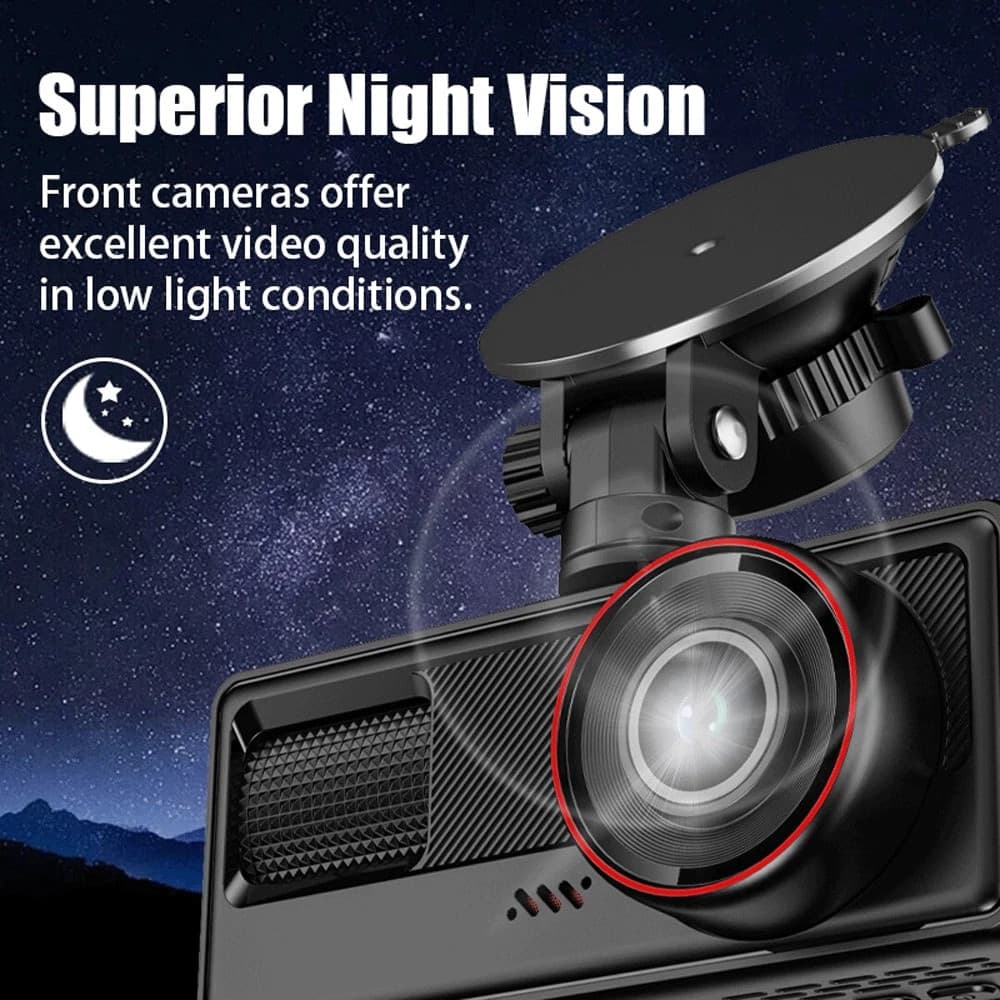 DASH CAM WIFI HD 1080P CAR DVR VIDEOREGISTRATORE G-SENSOR TELECAMERA ANTERIORE INTERNA - 8