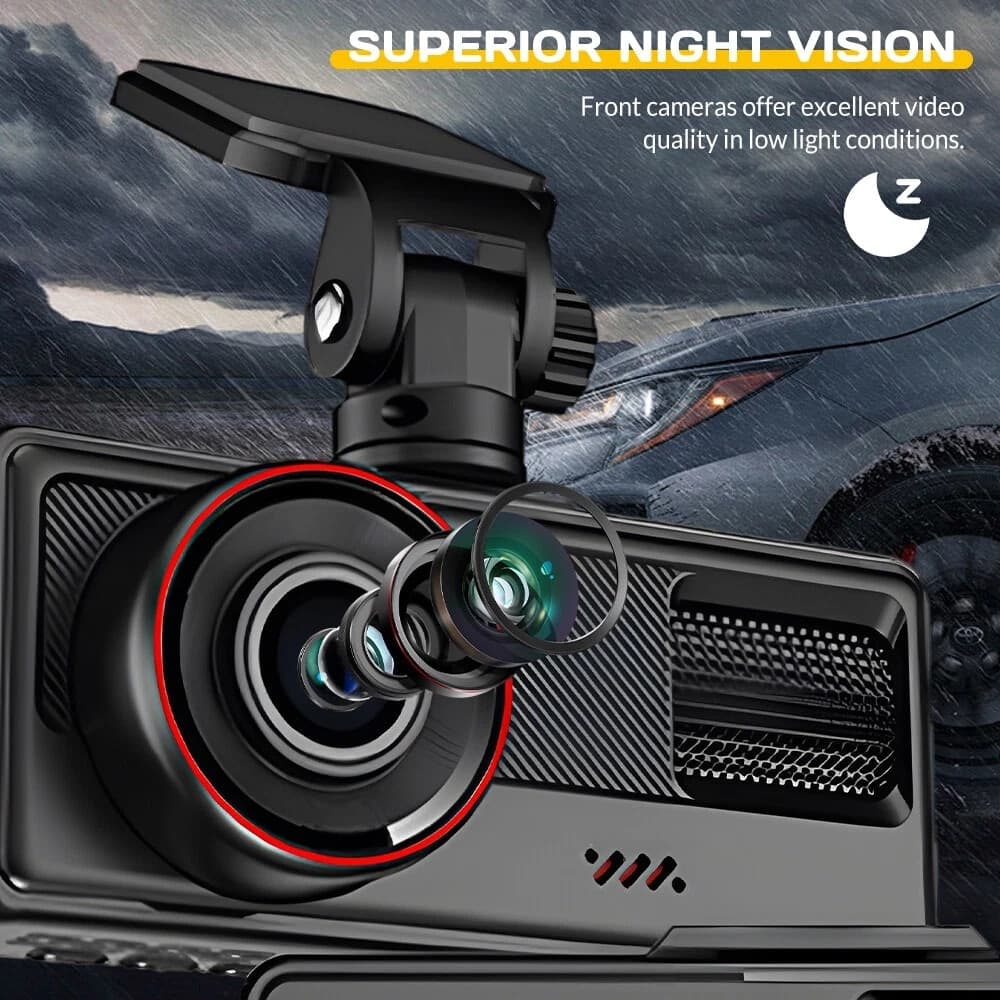 DASH CAM WIFI HD 1080P CAR DVR VIDEOREGISTRATORE G-SENSOR TELECAMERA ANTERIORE INTERNA - 9