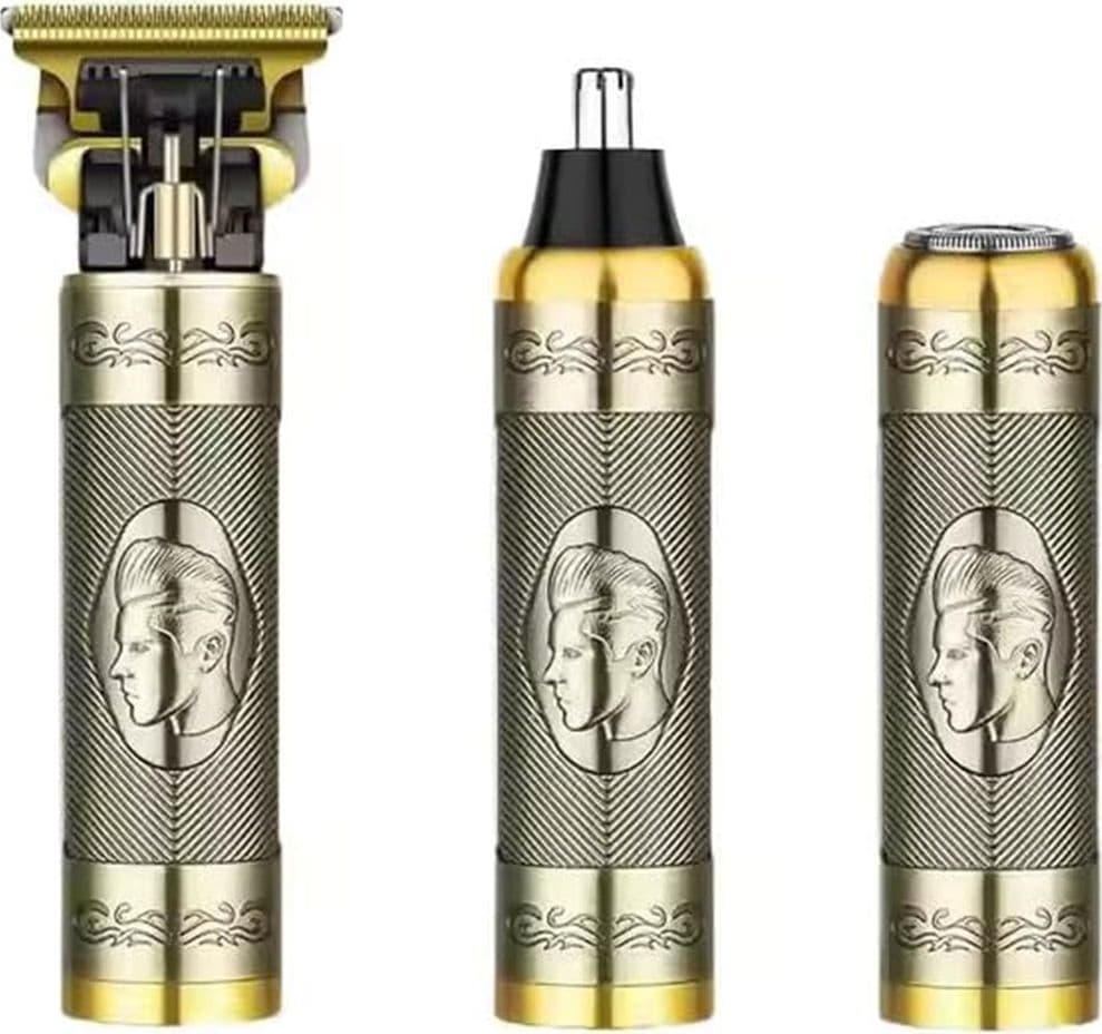 MINI RASOIO ELETTRICO PROFESSIONALE TAGLIA CAPELLI BARBA RICARICABILE USB 3IN1 TN-012 - 5