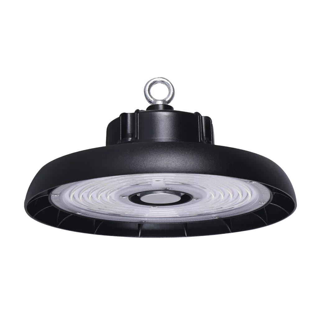 FARETTO A LED UFO LAMPADA INDUSTRIALE 150W LUCE FREDDA 6500K IP65 FASCIO 90° HB-150W-F - 5