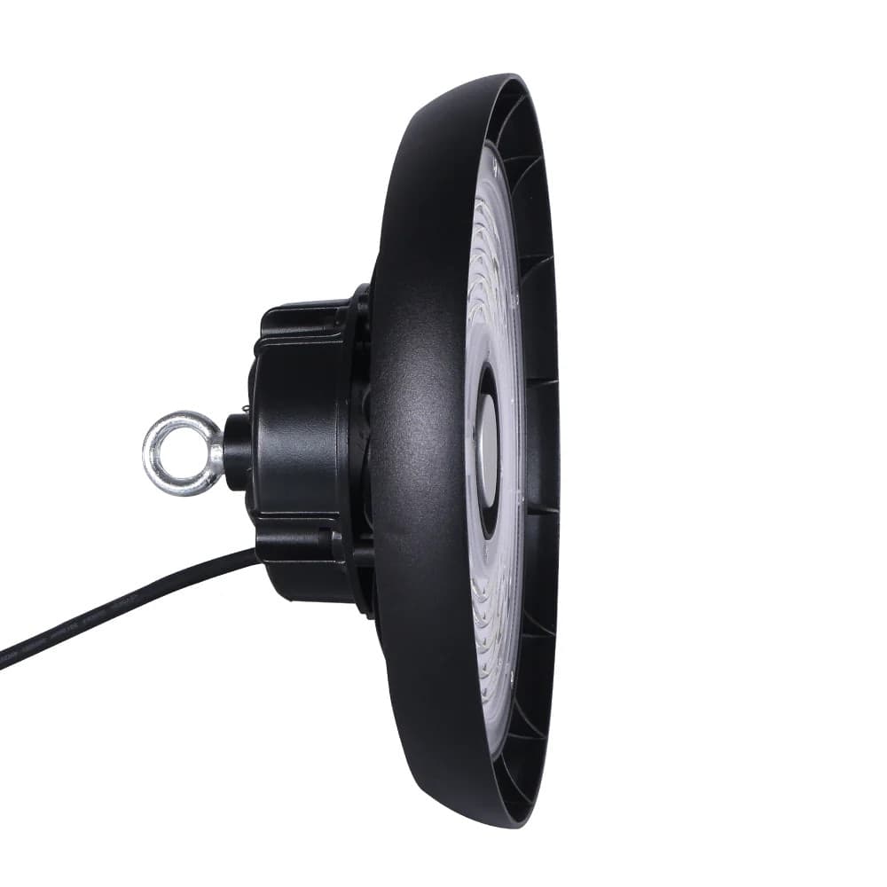 FARETTO A LED UFO LAMPADA INDUSTRIALE 150W LUCE FREDDA 6500K IP65 FASCIO 90° HB-150W-F - 6