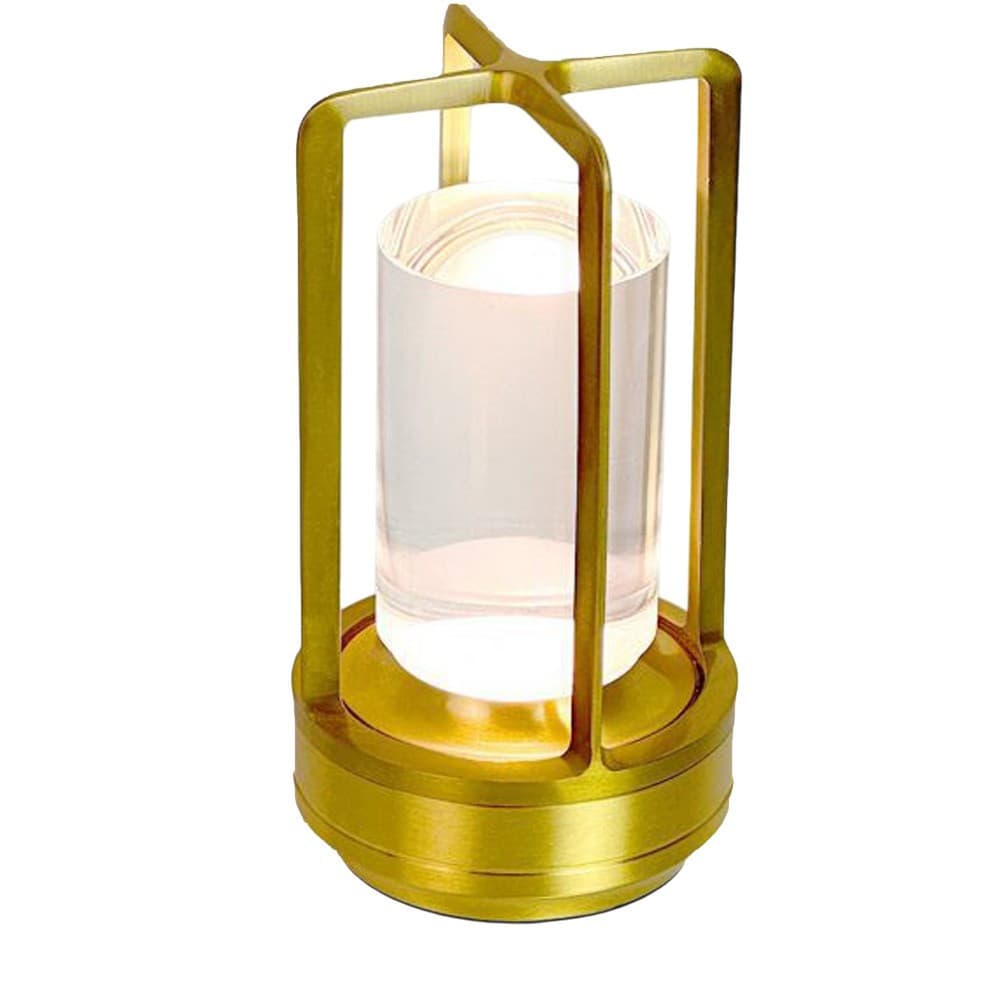 LAMPADA A LED DA TAVOLO 3 WATT LANTERNA LUME RICARICABILE TOUCH DIMMERABILE CCT D37-3C - 22
