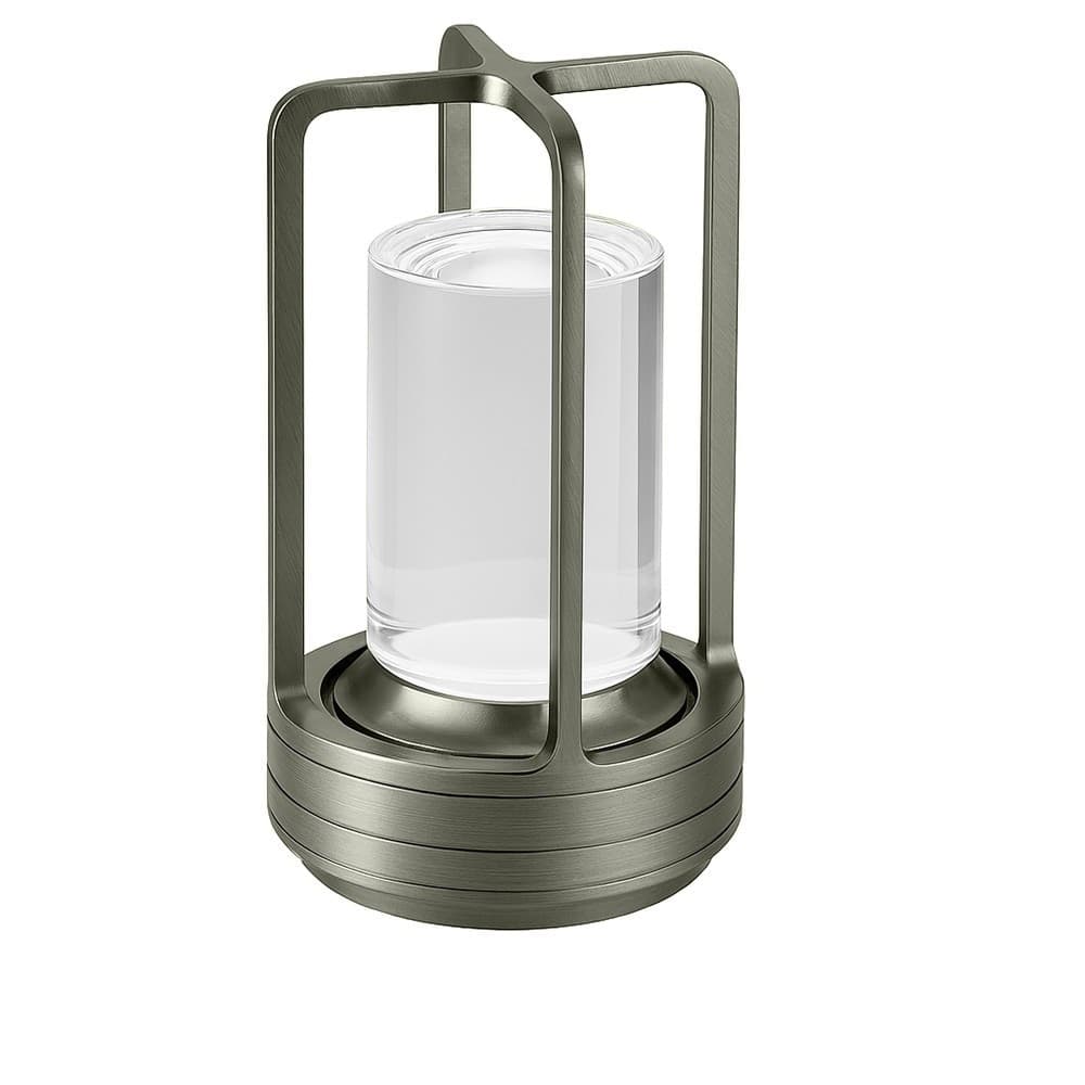LAMPADA A LED DA TAVOLO 3 WATT LANTERNA LUME RICARICABILE TOUCH DIMMERABILE CCT D37-3C - 12