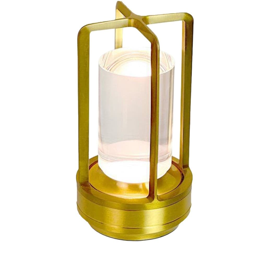 LAMPADA A LED DA TAVOLO 3 WATT LANTERNA LUME RICARICABILE TOUCH DIMMERABILE CCT D37-3C - 3