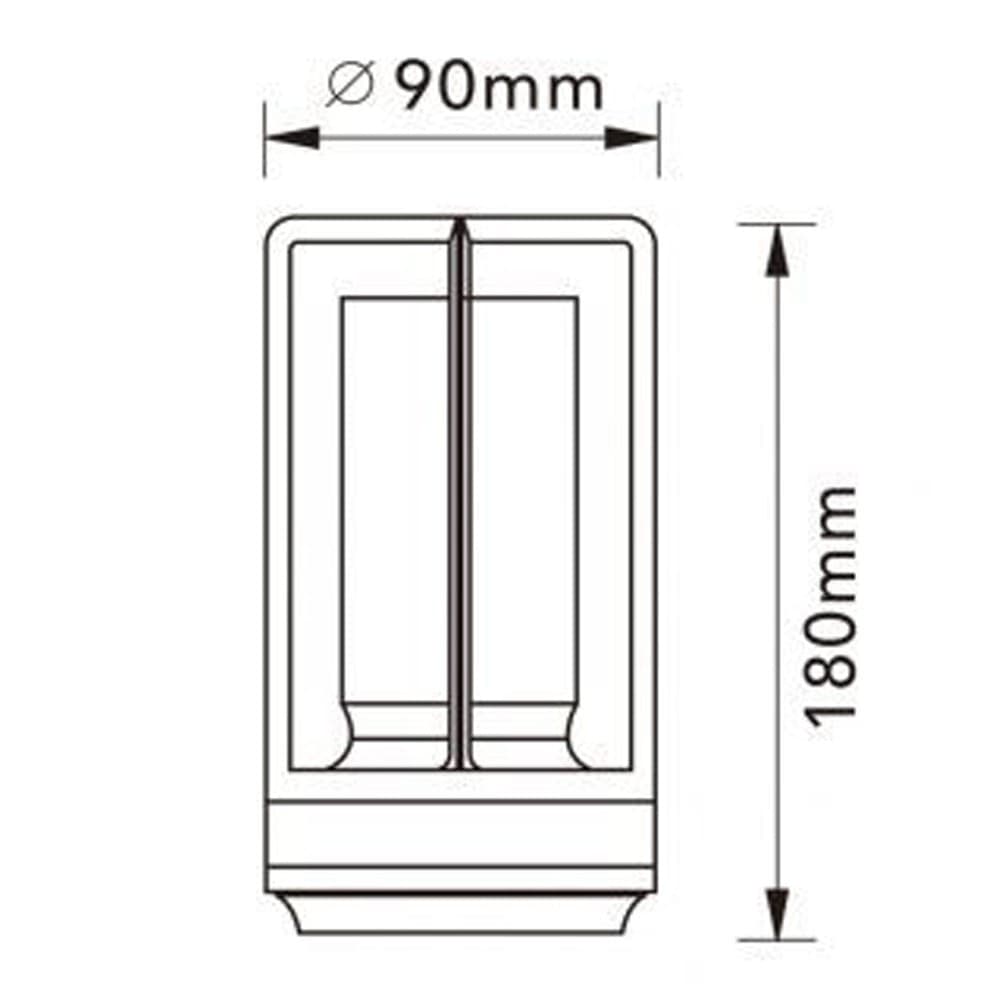 LAMPADA A LED DA TAVOLO 3 WATT LANTERNA LUME RICARICABILE TOUCH DIMMERABILE CCT D37-3C - 21