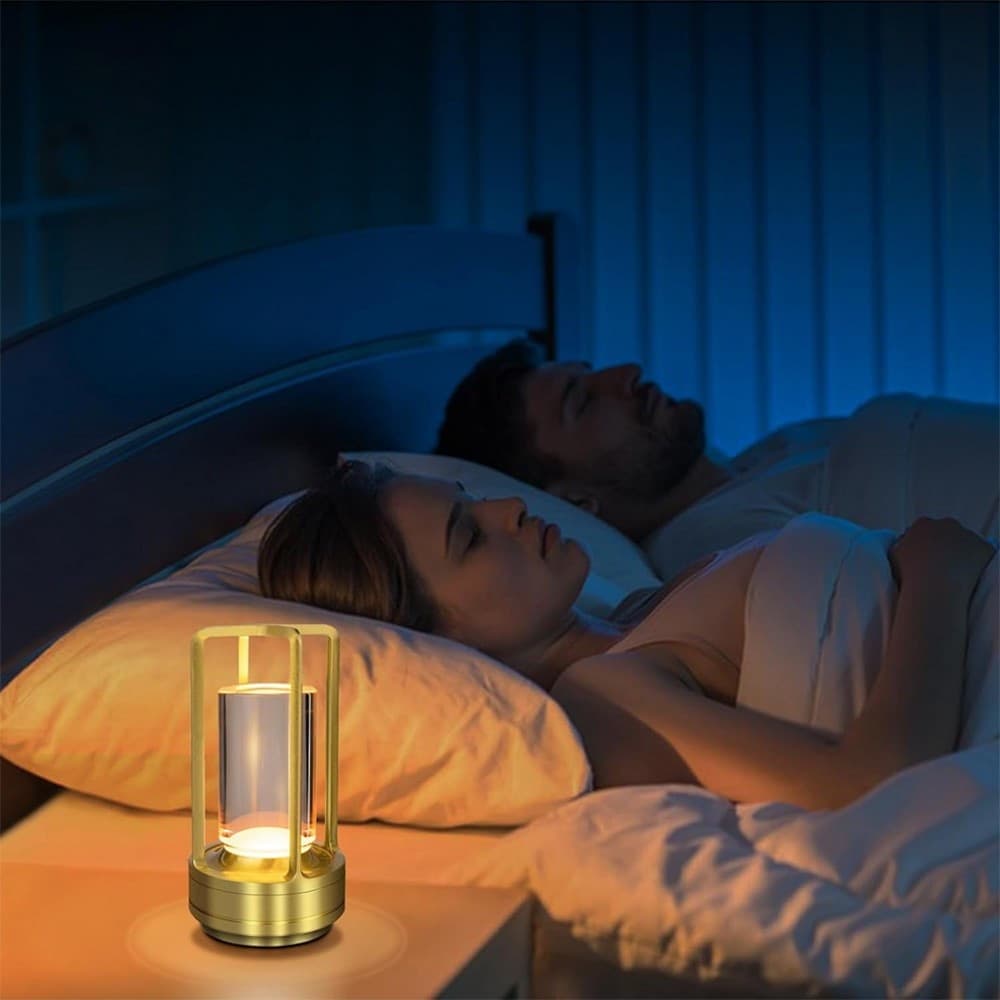 LAMPADA A LED DA TAVOLO 3 WATT LANTERNA LUME RICARICABILE TOUCH DIMMERABILE CCT D37-3C - 7