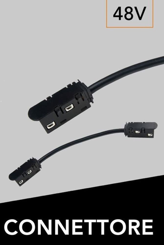 20PZ CONNETTORE DI ALIMENTAZIONE PER ANGOLO DI MONTAGGIO SU GUIDA MAGNETICA DC48V MG-L - 2