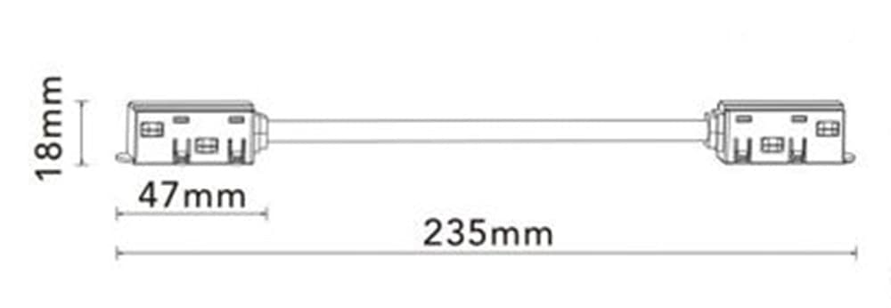 20PZ CONNETTORE DI ALIMENTAZIONE PER ANGOLO DI MONTAGGIO SU GUIDA MAGNETICA DC48V MG-L - 3