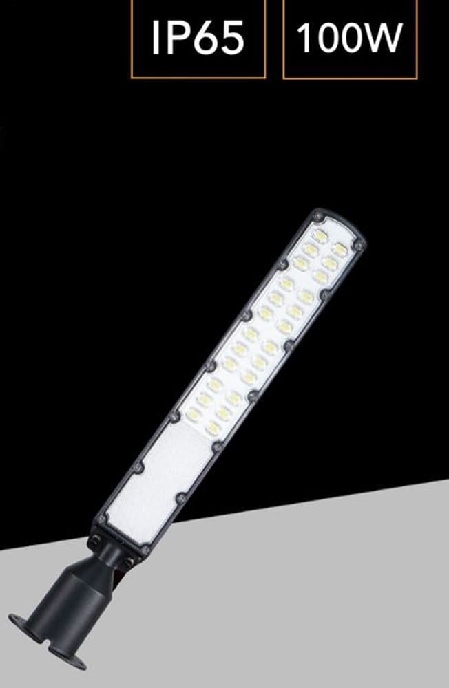 FARO LAMPIONE STRADALE ULTRA SLIM A LED 100 W INCLINABILE 90° LUCE 6500K IP65 RA-100W - 11