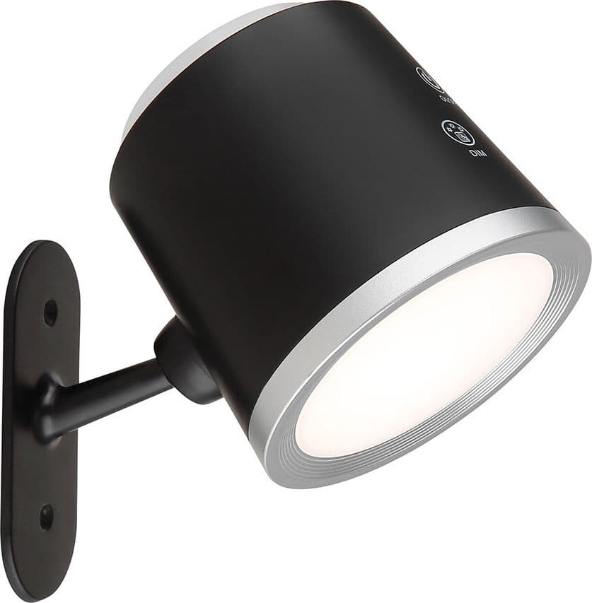 LAMPADA DOPPIO USO SCRIVANIA APPLIQUE A LED 6W TOUCH DIMMERABILE 3 COLORAZIONI BL-1005 - 14