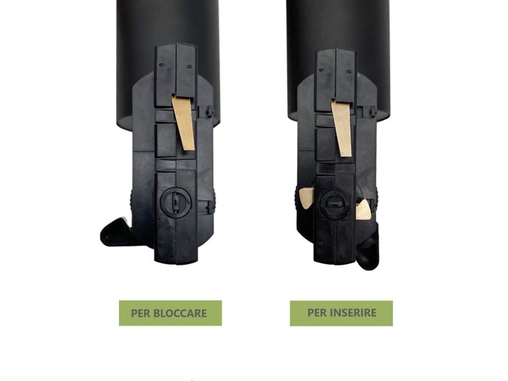 PORTA FARETTO LAMPADINA ATTACCO GU10 PER BINARIO TRIFASE ORIENTABILE FARO PROIETTORE GD18A - 15