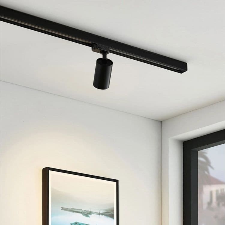 PORTA FARETTO LAMPADINA ATTACCO GU10 PER BINARIO TRIFASE ORIENTABILE FARO PROIETTORE GD18A - 19