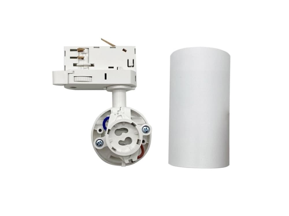 PORTA FARETTO LAMPADINA ATTACCO GU10 PER BINARIO TRIFASE ORIENTABILE FARO PROIETTORE GD18A - 8