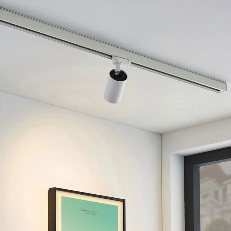 PORTA FARETTO LAMPADINA ATTACCO GU10 PER BINARIO TRIFASE ORIENTABILE FARO PROIETTORE GD18A - 10