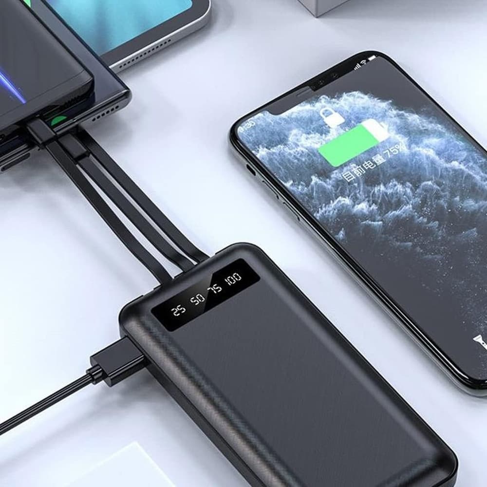 POWER BANK PORTATILE DI GRANDE CAPACITÀ 20000 MAH RICARICA RAPIDA LEGGERO DISPLAY A LED - 4