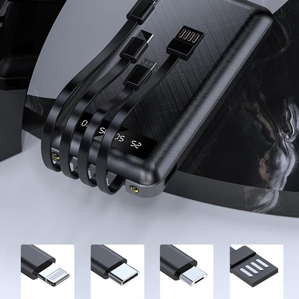 POWER BANK PORTATILE DI GRANDE CAPACITÀ 20000 MAH RICARICA RAPIDA LEGGERO DISPLAY A LED - 5