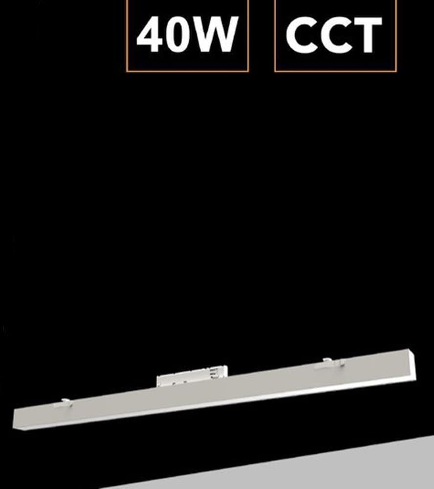 PLAFONIERA LAMPADA BARRA LINEARE LED PER BINARIO TRIFASE 40W CCT 3IN1 110° IP20 DL36120-3C - 11