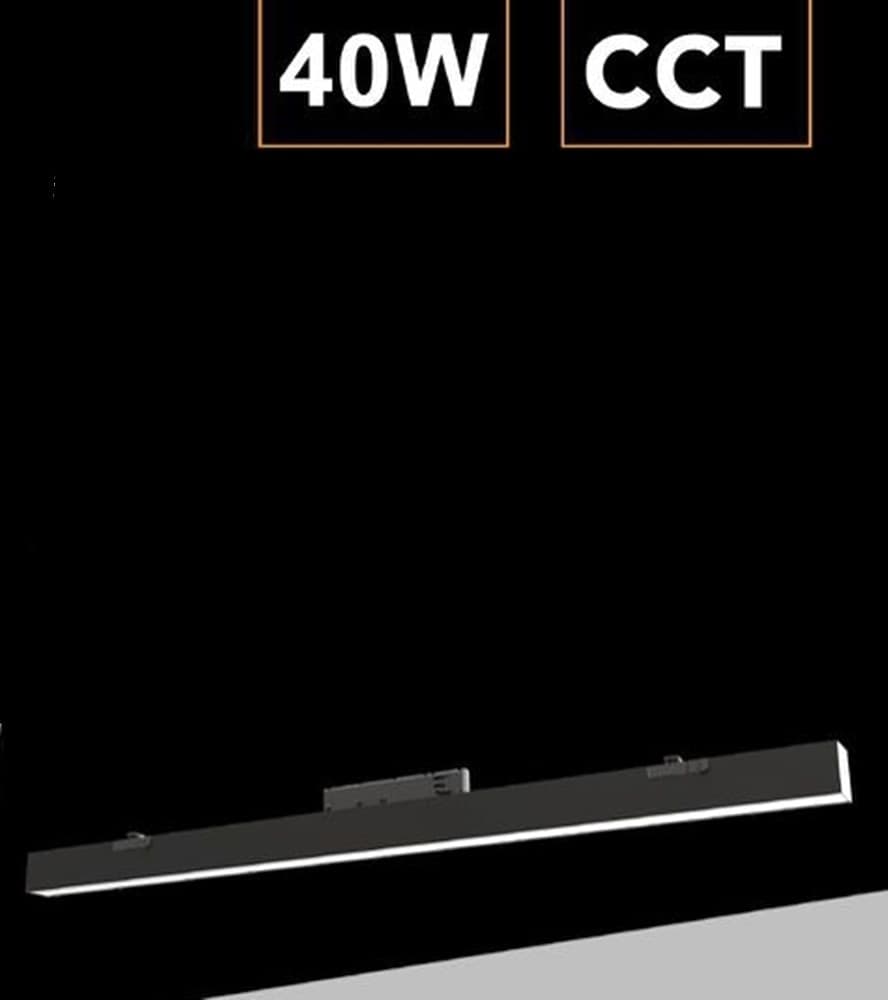 PLAFONIERA LAMPADA BARRA LINEARE LED PER BINARIO TRIFASE 40W CCT 3IN1 110° IP20 DL36120-3C - 6