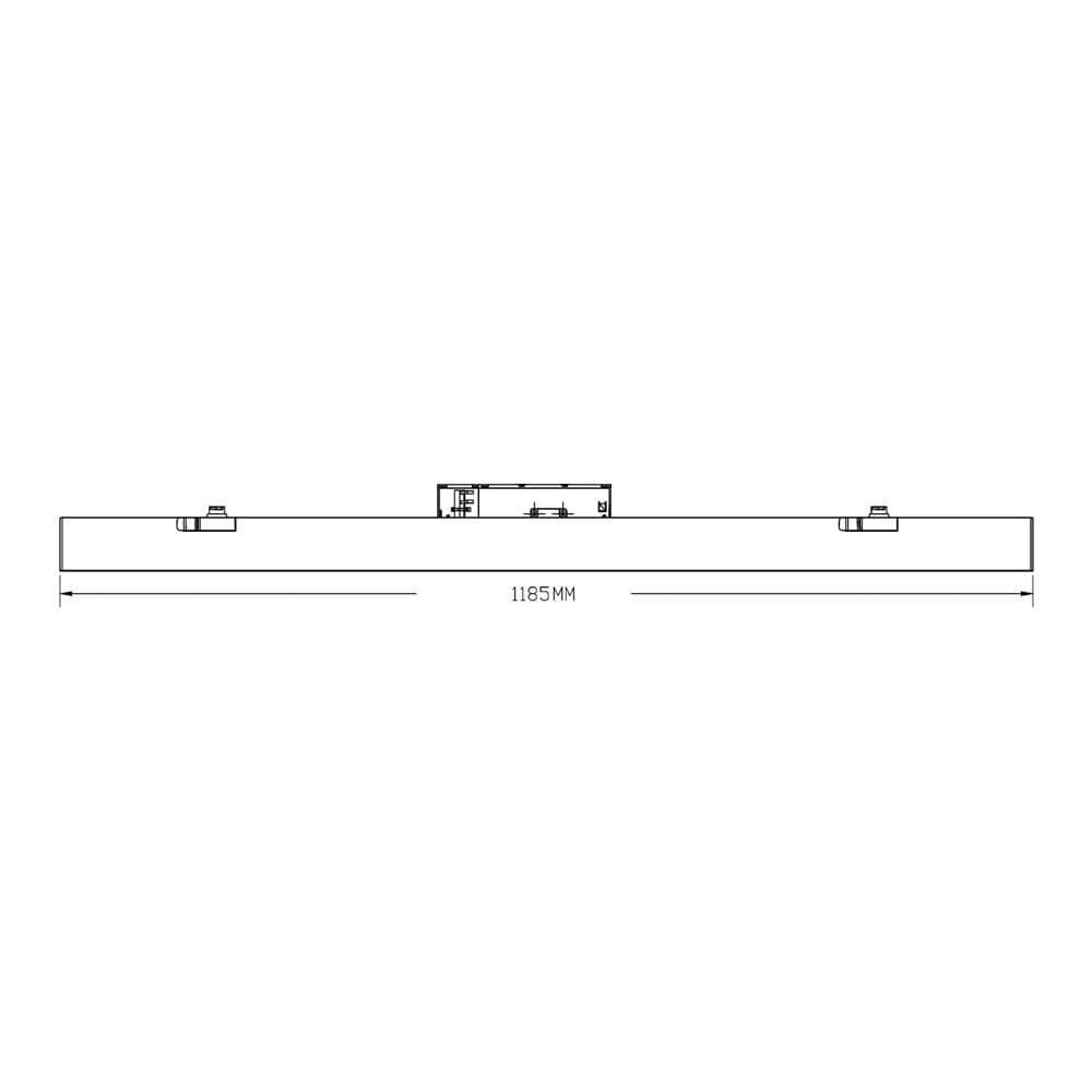 PLAFONIERA LAMPADA BARRA LINEARE LED PER BINARIO TRIFASE 40W CCT 3IN1 110° IP20 DL36120-3C - 8