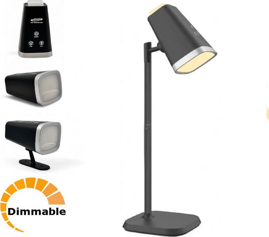 LAMPADA 2 IN 1 RICARICABILE SCRIVANIA APPLIQUE A LED 6W TOUCH DIMMERABILE CCT BL-1008 - 11