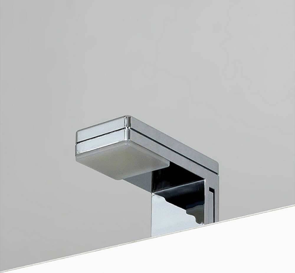 LAMPADA LED PER SPECCHIO DA BAGNO 3 WATT MODERNO LUCE NATURALE 4000K NERO ARGENTO IP44 90P - 4