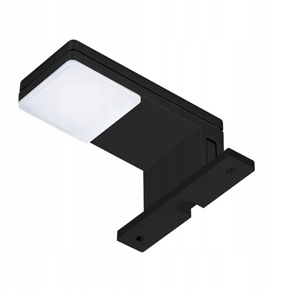 LAMPADA LED PER SPECCHIO DA BAGNO 3 WATT MODERNO LUCE NATURALE 4000K NERO ARGENTO IP44 90P - 7
