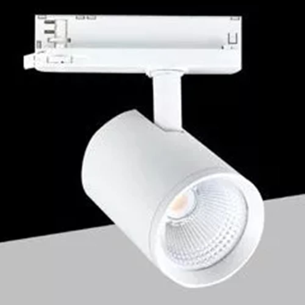 FARETTO LED PER BINARIO TRIFASE 40W LAMPADA ORIENTABILE LUCE NATURALE 4000K IP20 GD19C30 - 2