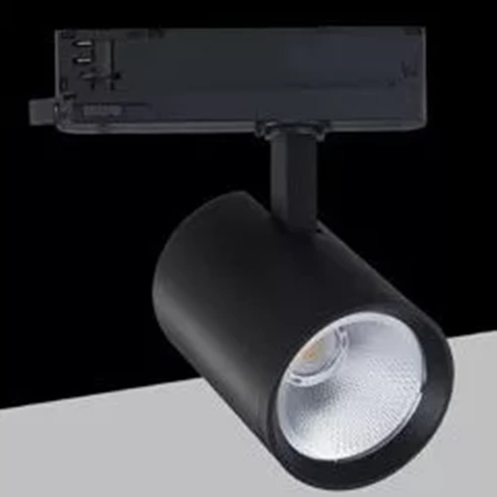 FARETTO LED PER BINARIO TRIFASE 40W LAMPADA ORIENTABILE LUCE NATURALE 4000K IP20 GD19C30 - 6