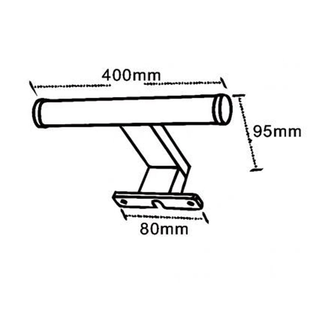 LAMPADA LED DA SPECCHIO 6W BAGNO LUCE 4000K IP44 TONDO ARGENTO DOPPIA ISTALLAZIONE 400PC-AN - 6
