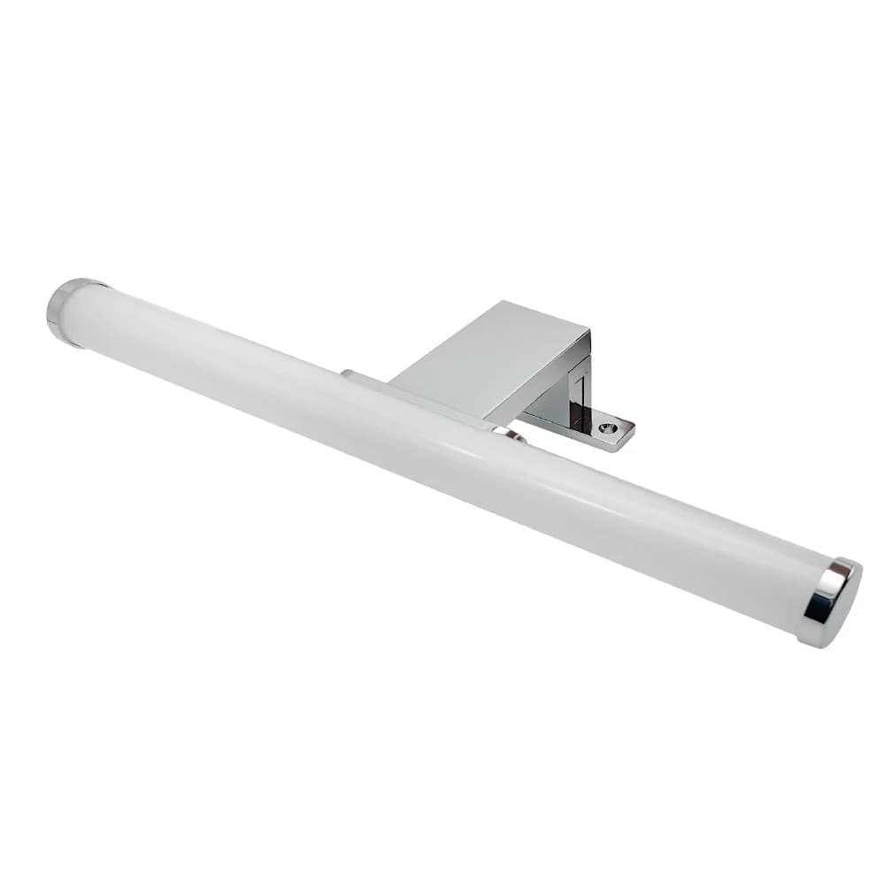 LAMPADA LED DA SPECCHIO 6W BAGNO LUCE 4000K IP44 TONDO ARGENTO DOPPIA ISTALLAZIONE 400PC-AN - 7
