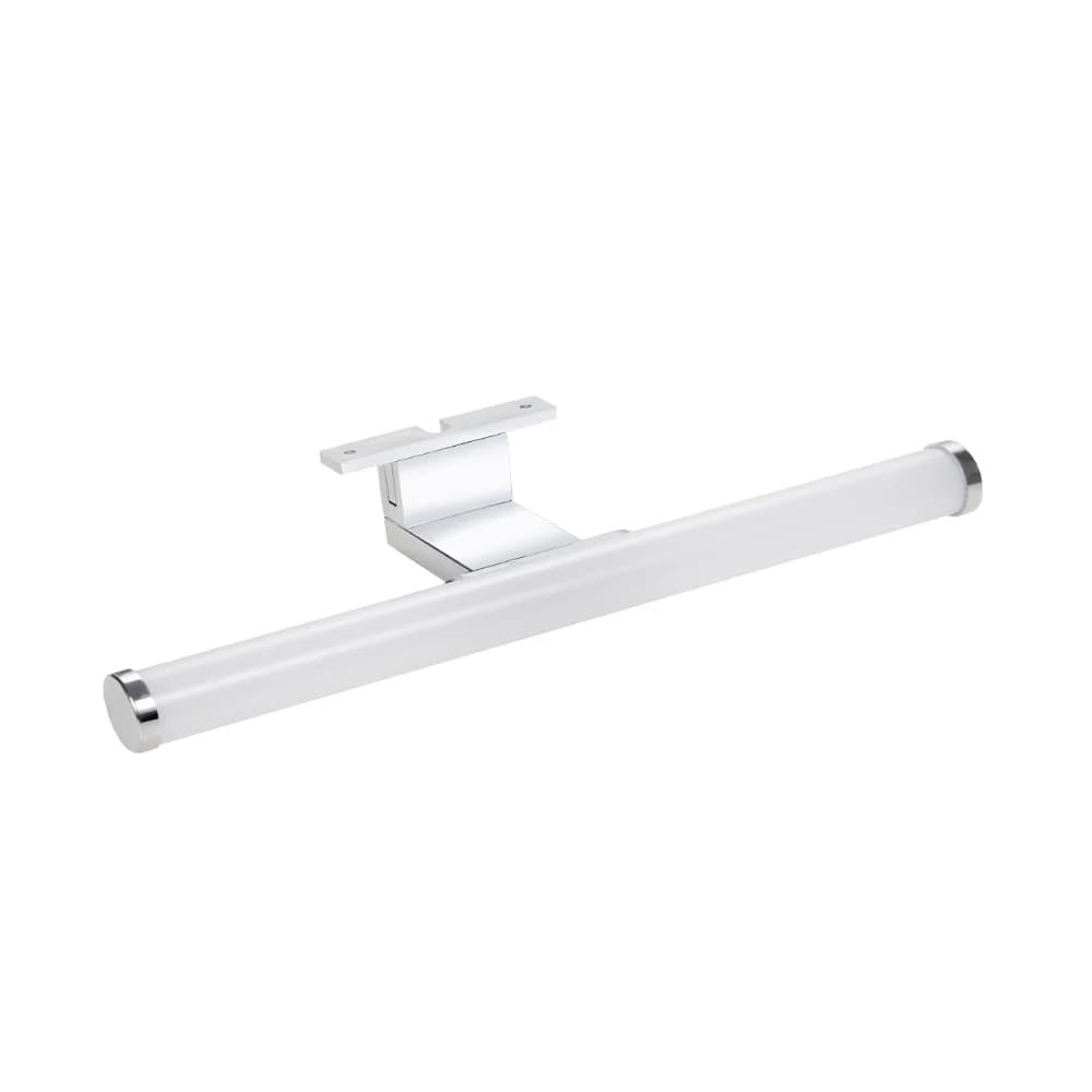 LAMPADA LED DA SPECCHIO 6W BAGNO LUCE 4000K IP44 TONDO ARGENTO DOPPIA ISTALLAZIONE 400PC-AN - 8