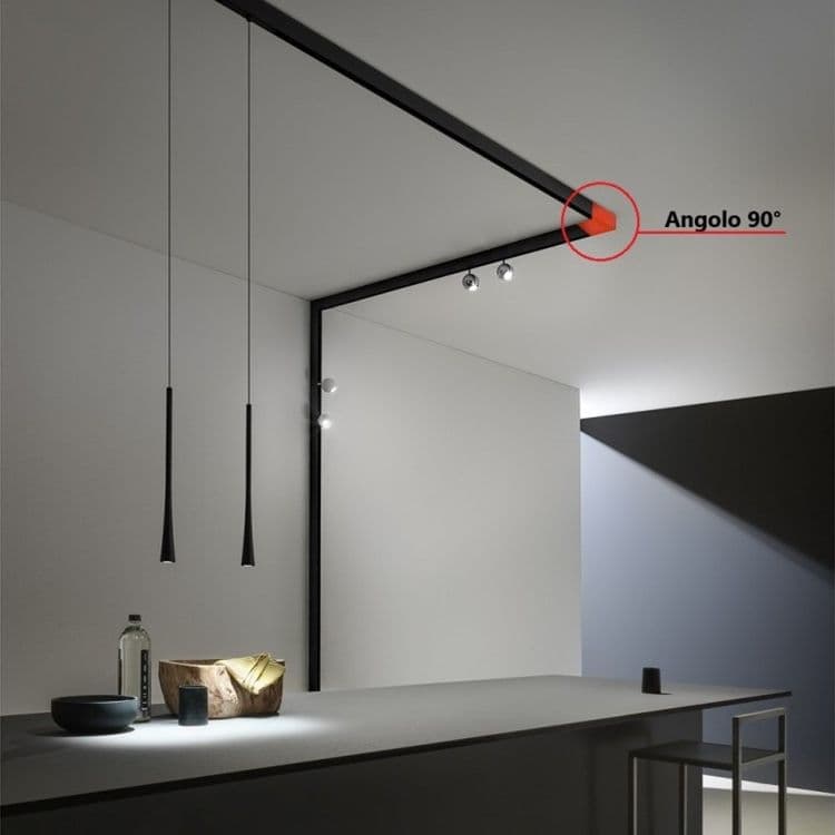 CONNETTORE GIUNZIONE ANGOLARE NERO PER COLLEGAMENTO BINARIO MAGNETICO DA ESTERNO GF-3-L - 6