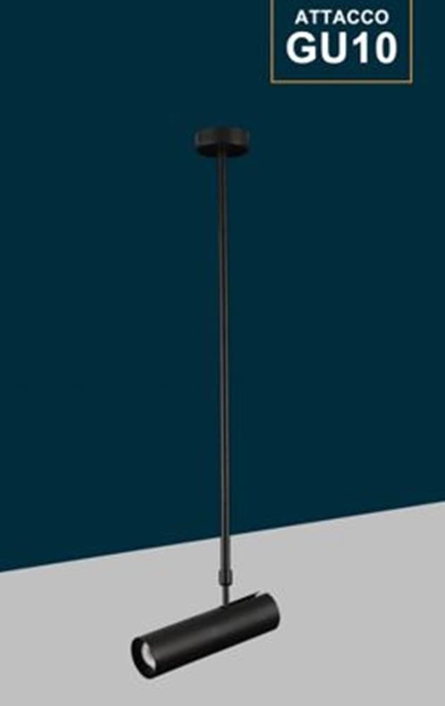 LAMPADARIO PORTAFARETTO PENDENTE A SOSPENSIONE LAMPADA A CILINDRO GU10 ASTA REGOLABILE 209 - 11