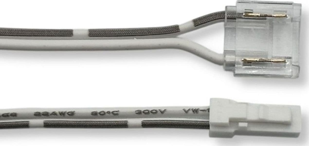 CAVO DI CONNESSIONE TRA ALIMENTATORE E STRIP LED MONOCOLORE DC12-24V 10MM CA-ST-10MM - 2