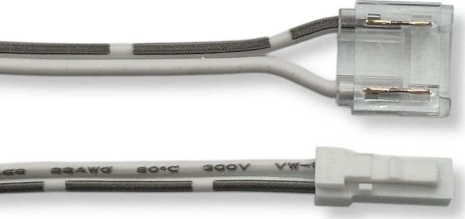 CAVO DI CONNESSIONE TRA ALIMENTATORE E STRIP LED MONOCOLORE DC12-24V 10MM CA-ST-10MM - 2