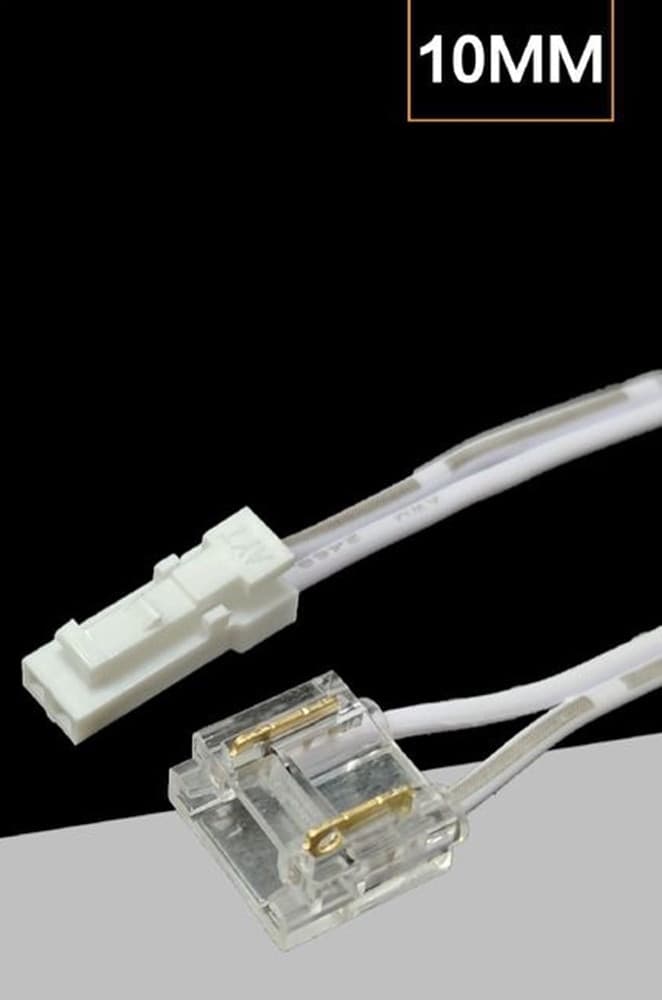 CAVO DI CONNESSIONE TRA ALIMENTATORE E STRIP LED MONOCOLORE DC12-24V 10MM CA-ST-10MM - 3