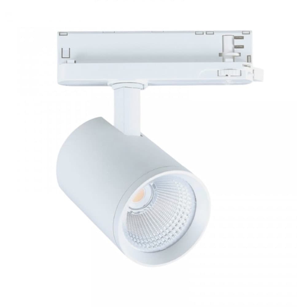 FARETTO LED PER BINARIO TRIFASE 30W LAMPADA ORIENTABILE LUCE NATURALE CALDA IP20 GD19C20 - 2