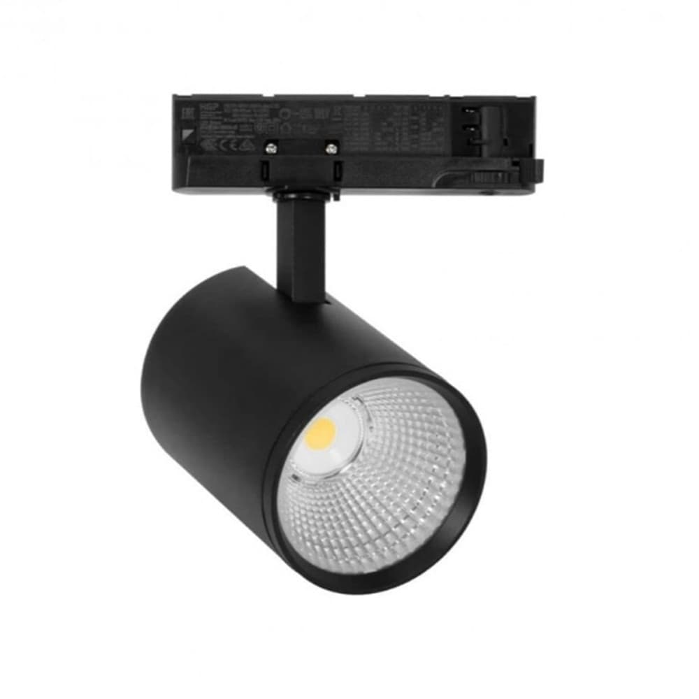 FARETTO LED PER BINARIO TRIFASE 30W LAMPADA ORIENTABILE LUCE NATURALE CALDA IP20 GD19C20 - 7