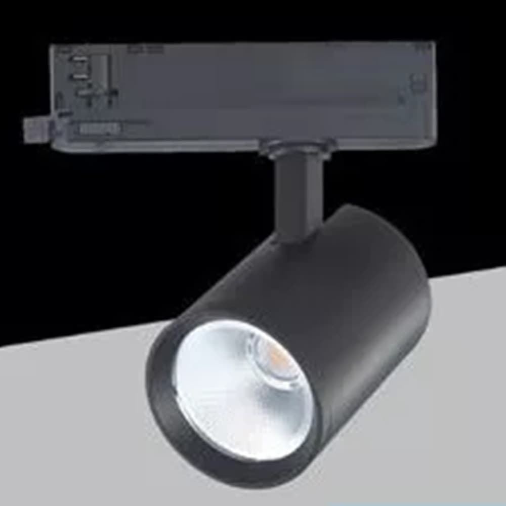 FARETTO LED PER BINARIO TRIFASE 30W LAMPADA ORIENTABILE LUCE NATURALE CALDA IP20 GD19C20 - 8