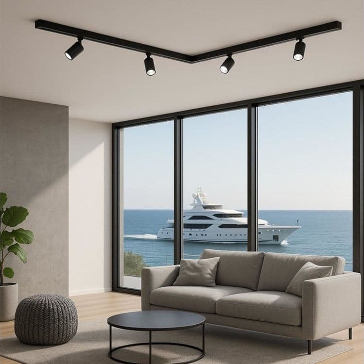 FARETTO LED PER BINARIO TRIFASE 30W LAMPADA ORIENTABILE LUCE NATURALE CALDA IP20 GD19C20 - 10