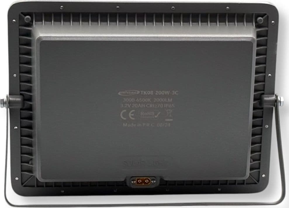 FARO LED FLOODLIGHT 2000LM IP65 GRIGIO CON PANNELLO SOLARE TELECOMANDO CCT TK08-200W-3C - 5