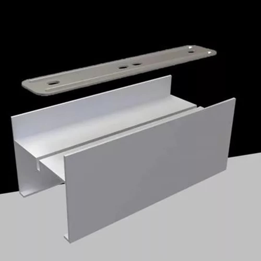 CONNETTORE LINEARE PROLUNGA PER LAMPADARIO PLAFONIERA LL57-120C-3C IN ALLUMINIO LL57-D - 4