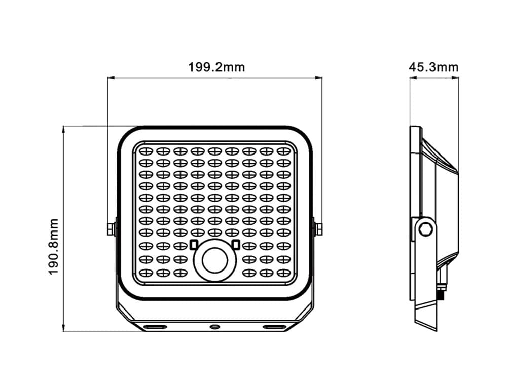 FARETTO FARO CON PANNELLO SOLARE 420W 4200LM CON SENSORE PIR IP65 LUCE 6500K TK-N420-F - 4
