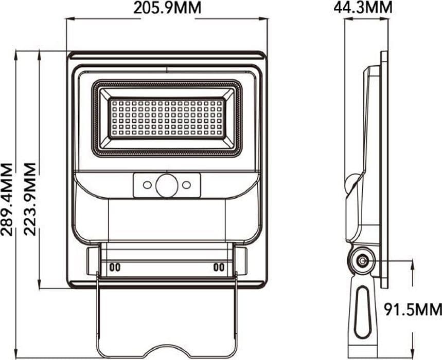 LAMPIONE FARO CON PANNELLO SOLARE 50 WATT SENSORE CREPUSCOLARE LUCE FREDDA IP65 ES-P-50F - 7