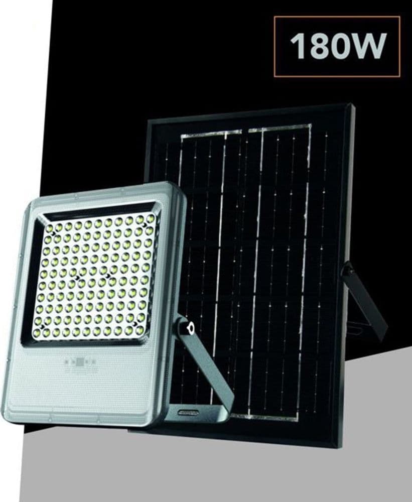 FARO LED PROIETTORE DA ESTERNO 180W CON PANNELO SOLARE LUCE FREDDA 7000K SL-801-200-7000K - 2