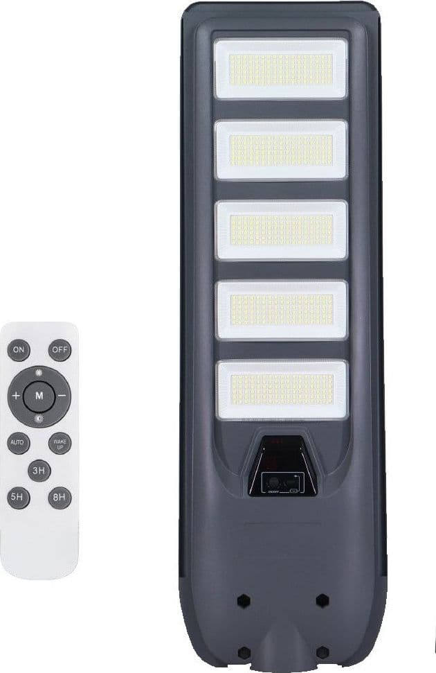 LAMPIONE FARO LED SOLARE 100W 160W 220W 300W CON SENSORE CREPUSCOLARE PROSSIMITÀ ES-P-F - 28